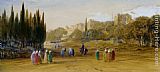 Edward Lear Walls of Constantinople painting